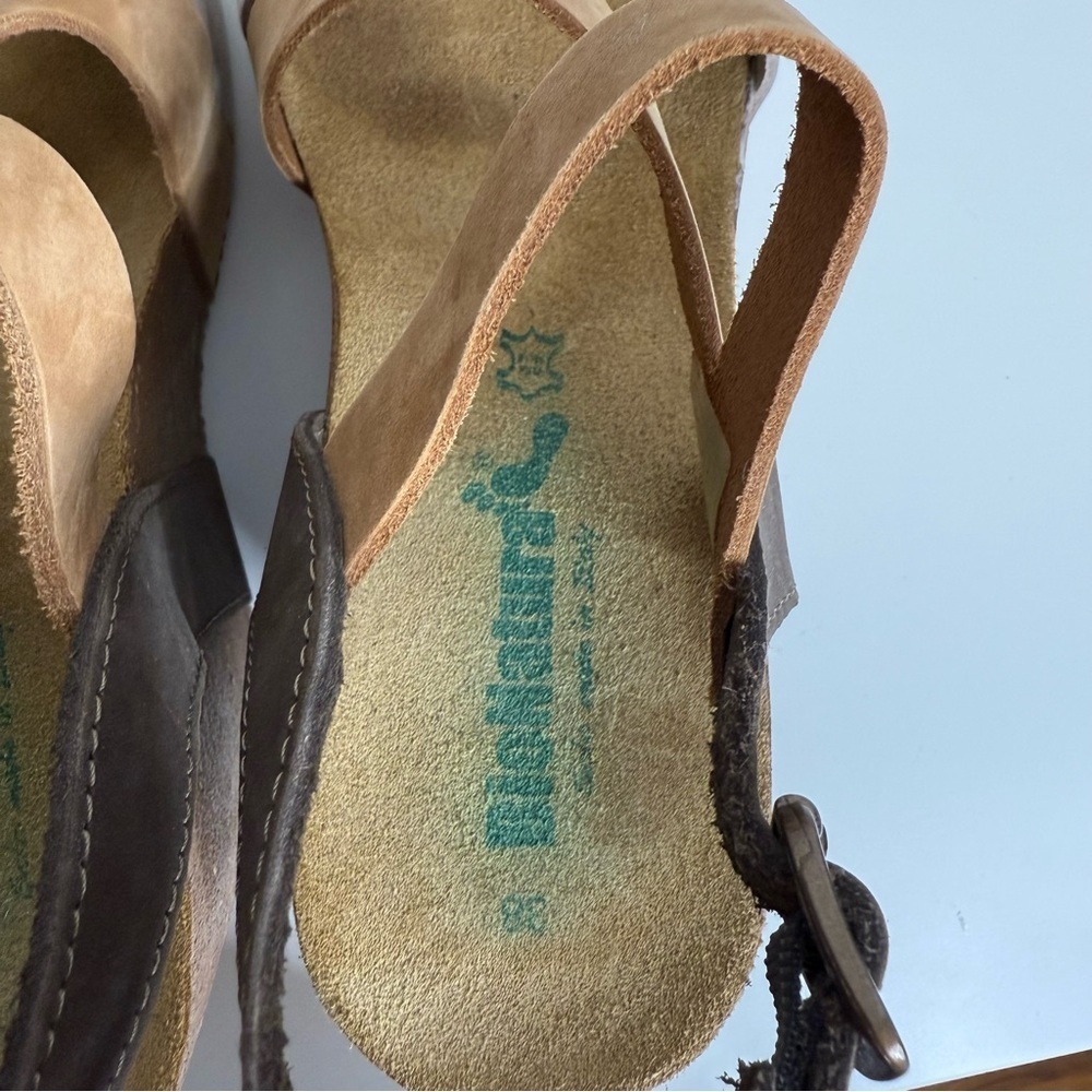 BioNatura Strappy Wedges Brown Tan US 7 - Picture 7 of 10